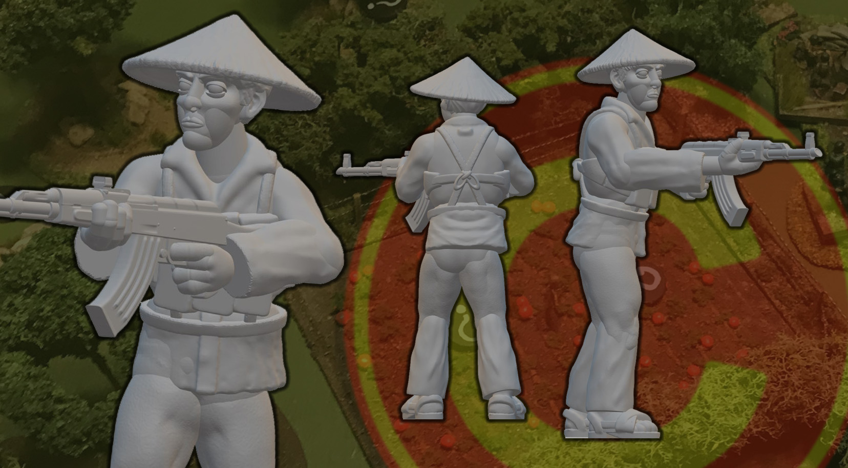 Vietnamese Guerilla with Ak-47